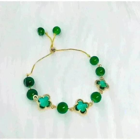 Handmade Jewelry - Beaded Bracelet in Green
